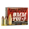 Fort Scott Munitions 20 Fort Scott Munitions 9mm+P 80 gr SCS Tumble Upon Impact (TUI) 20rd Box