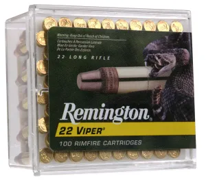 Remington 22 Viper 36 gr Truncated Cone Solid .22lr Ammo, 100/box - 1900