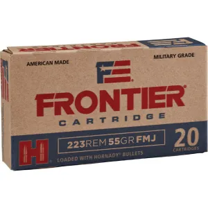 Hornady Frontier 55 gr Full Metal Jacket .223 Rem Ammo, 20/box - FR100