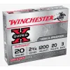 Winchester Ammunition 75 WINCHESTER AMMO 20Ga SuperX BuckShot 2-3/4" 3 Buck 5rd